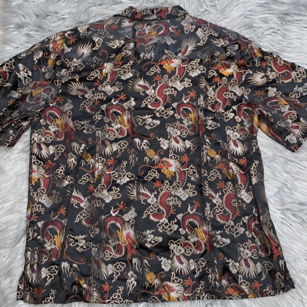 Street Culture Dragon Embroidered Shirt - Picture 5 of 7
